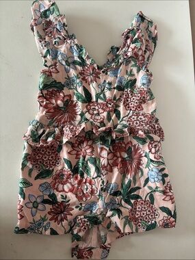 Janie and Jack Pink Floral Romper